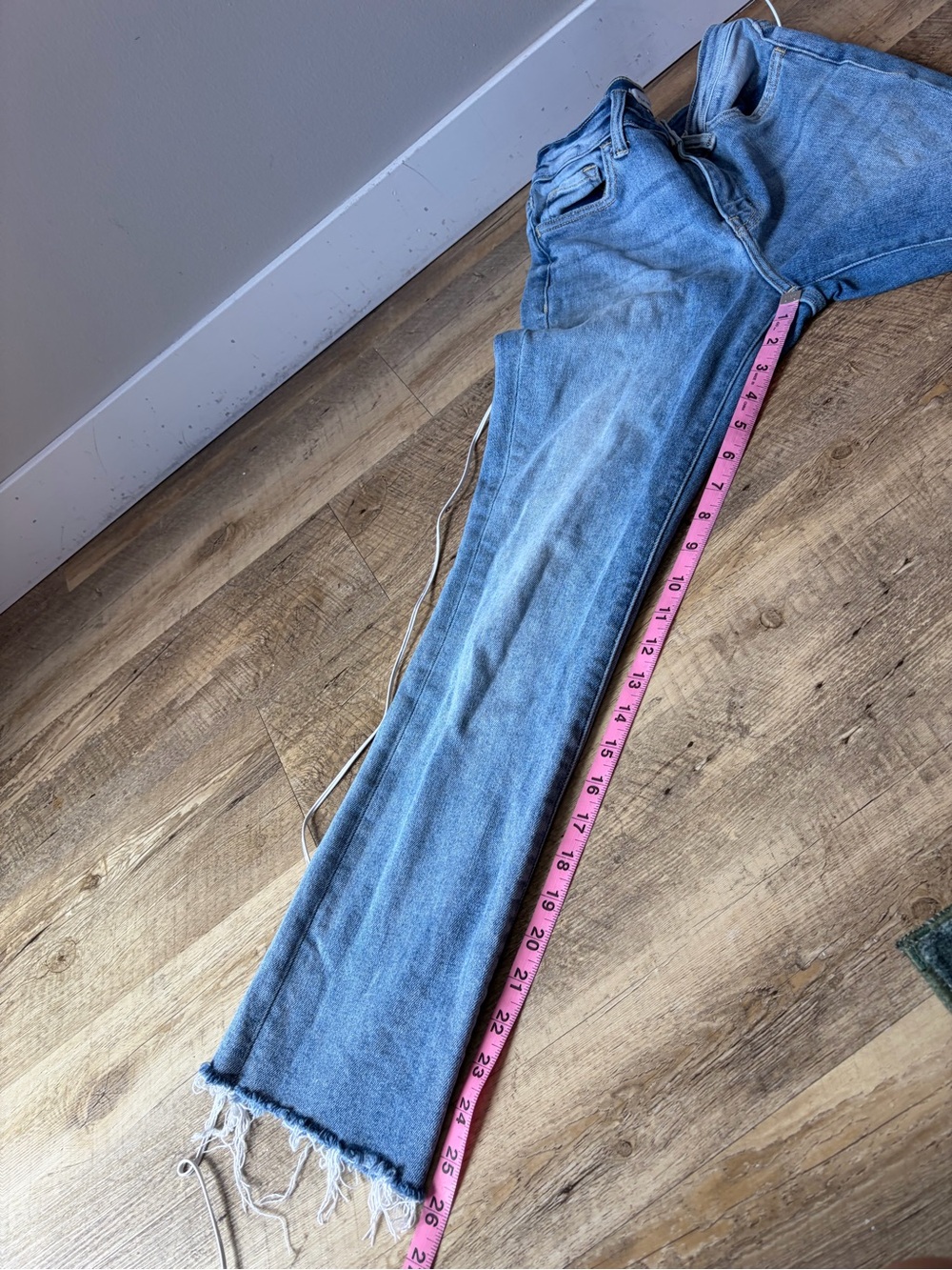 Flying Monkey High Rise Lightly Distressed Slim Crop Jeans - Picture 8 of 13